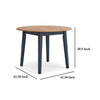 Ashley Gasy Dining Table | Extendable 26-42’’ | Dark Blue | Wood | 2 Leaves BM328076