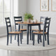 Ashley Gasy Dining Table | Extendable 26-42" | Dark Blue | Wood | 2 Leaves