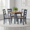 Ashley Gasy Dining Table | Extendable 26-42" | Dark Blue | Wood | 2 Leaves