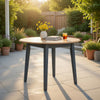 Ashley Gasy Dining Table | Extendable 26-42" | Dark Blue | Wood | 2 Leaves