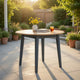 Ashley Gasy Dining Table | Extendable 26-42" | Dark Blue | Wood | 2 Leaves