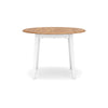 Ashley Gasy Dining Table | Extendable 26-42’’ White Brown Wood | 2 Leaves BM328077