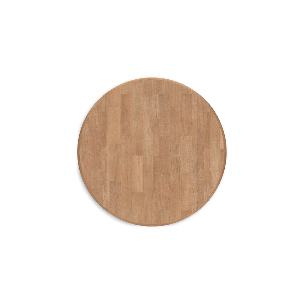 Ashley Gasy Dining Table | Extendable 26-42’’ White Brown Wood | 2 Leaves BM328077