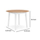 Ashley Gasy Dining Table | Extendable 26-42’’ White Brown Wood | 2 Leaves BM328077