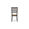 Ashley Gasy Dining Chair Set of 2 | 17’’ | Dark Brown Wood | Contoured Seat BM328078