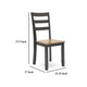 Ashley Gasy Dining Chair Set of 2 | 17’’ | Dark Brown Wood | Contoured Seat BM328078