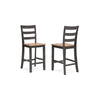 Ashley Gasy Counter Height Chair Set of 2 | 24’’ Dark Brown | Contoured Seat BM328079
