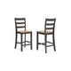 Ashley Gasy Counter Height Chair Set of 2 | 24’’ Dark Brown | Contoured Seat BM328079