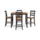 Ashley Gasy Counter Height Dining Table Set with 4 Ladderback Chairs | Brown BM328081