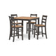 Ashley Gasy Counter Height Dining Table Set with 4 Ladderback Chairs | Brown BM328081