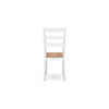 Ashley Gasy Dining Chair Set of 2 | 22’’ White and Brown Mango Wood Veneer BM328083