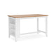 Ashley Gasy Counter Height Dining Table | 60" White Brown Mango Wood Veneer