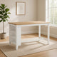 Ashley Gasy Counter Height Dining Table | 60" White Brown Mango Wood Veneer