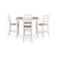 Ashley Gasy Counter Height Dining Table Set | 4 Chairs | White and Brown BM328086