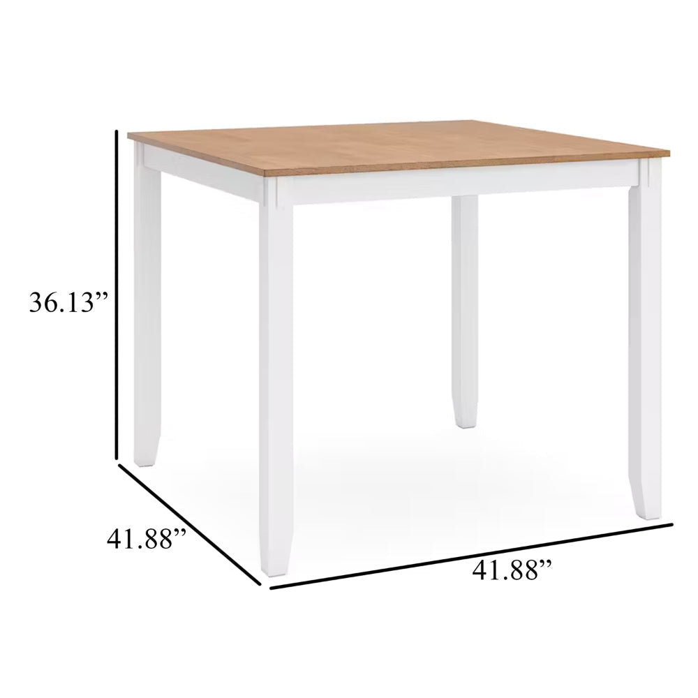 Ashley Gasy Counter Height Dining Table Set | 4 Chairs | White and Brown BM328086