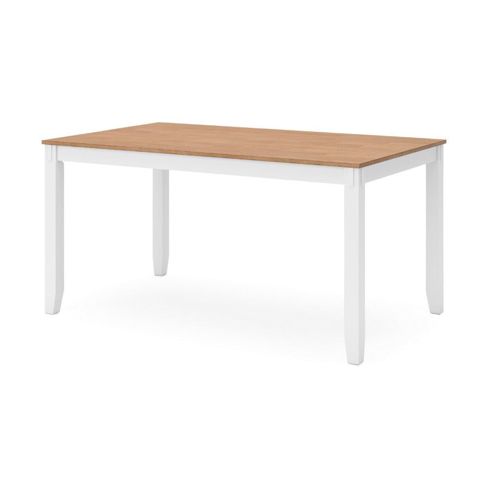 Ashley Gasy Dining Table Set with 4 Chairs | 1 Bench | White Brown Solid Wood BM328087