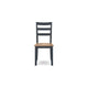 Ashley Gasy Dining Side Chair Set of 2 | Dark Blue Solid Wood Brown Seat