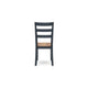 Ashley Gasy Dining Side Chair Set of 2 | Dark Blue Solid Wood Brown Seat