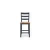 Ashley Gasy Counter Height Chair Set of 2 | Dark Blue Solid Wood | Brown Seat BM328089