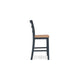 Ashley Gasy Counter Height Chair Set of 2 | Dark Blue Solid Wood | Brown Seat BM328089