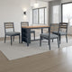 Ashley Gasy Counter Height Dining Table | 60" | Dark Blue Brown Mango Wood