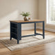 Ashley Gasy Counter Height Dining Table | 60" | Dark Blue Brown Mango Wood