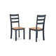 Ashley Gasy Counter Height Dining Table Set with 4 Chairs | Blue Brown Wood BM328091