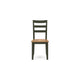 Ashley Gasy Dining Side Chair Set of 2 | Dark Green Solid Wood | Contoured BM328093