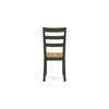 Ashley Gasy Dining Side Chair Set of 2 | Dark Green Solid Wood | Contoured BM328093