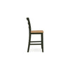 Ashley Gasy Counter Height Chair Set of 2 | Dark Green Solid Wood | Brown BM328094