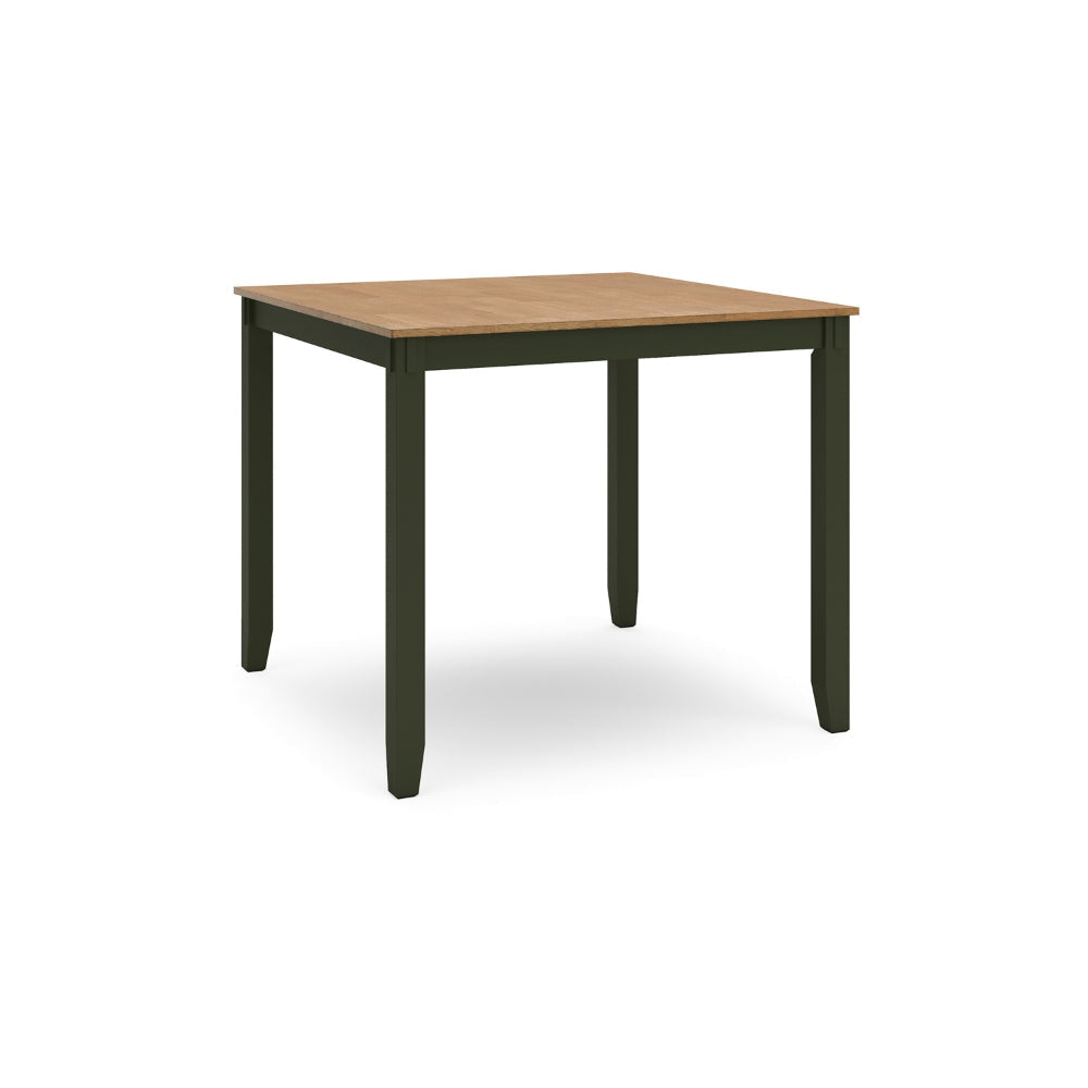 Ashley Gasy Counter Height Dining Table Set | 4 Chairs | Green Wood | Brown BM328096