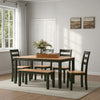 Ashley Gasy Dining Table Set with 4 Chairs 1 Bench | Dark Green Wood | Brown BM328097