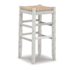Ashley Anya Bar Height Stool Set of 2 | Brown Woven Seat | 30’’ Rustic White BM328101