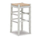 Ashley Anya Bar Height Stool Set of 2 | Brown Woven Seat | 30’’ Rustic White BM328101