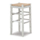 Ashley Anya Bar Height Stool Set of 2 | Brown Woven Seat | 30’’ Rustic White BM328101