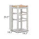 Ashley Anya Bar Height Stool Set of 2 | Brown Woven Seat | 30’’ Rustic White BM328101