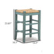 Ashley Anya Counter Height Stool Set of 2 | Brown Woven | 23’’ Rustic Blue BM328102