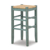 Ashley Anya Bar Height Stool Set of 2 | Brown Woven Seat | 30’’ Rustic Blue BM328103