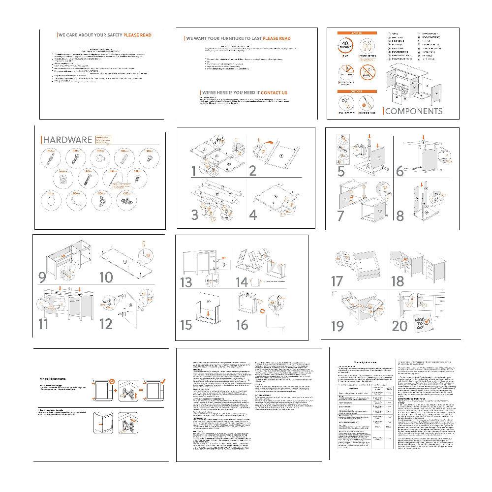 Ashley Bette Home Office Desk | 60’’ Rectangular Brown Top w Side Cabinet BM328111