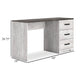 Ashley Shawn Home Office Desk | 54’’ Rectangular Top w Side Drawers | Gray BM328113