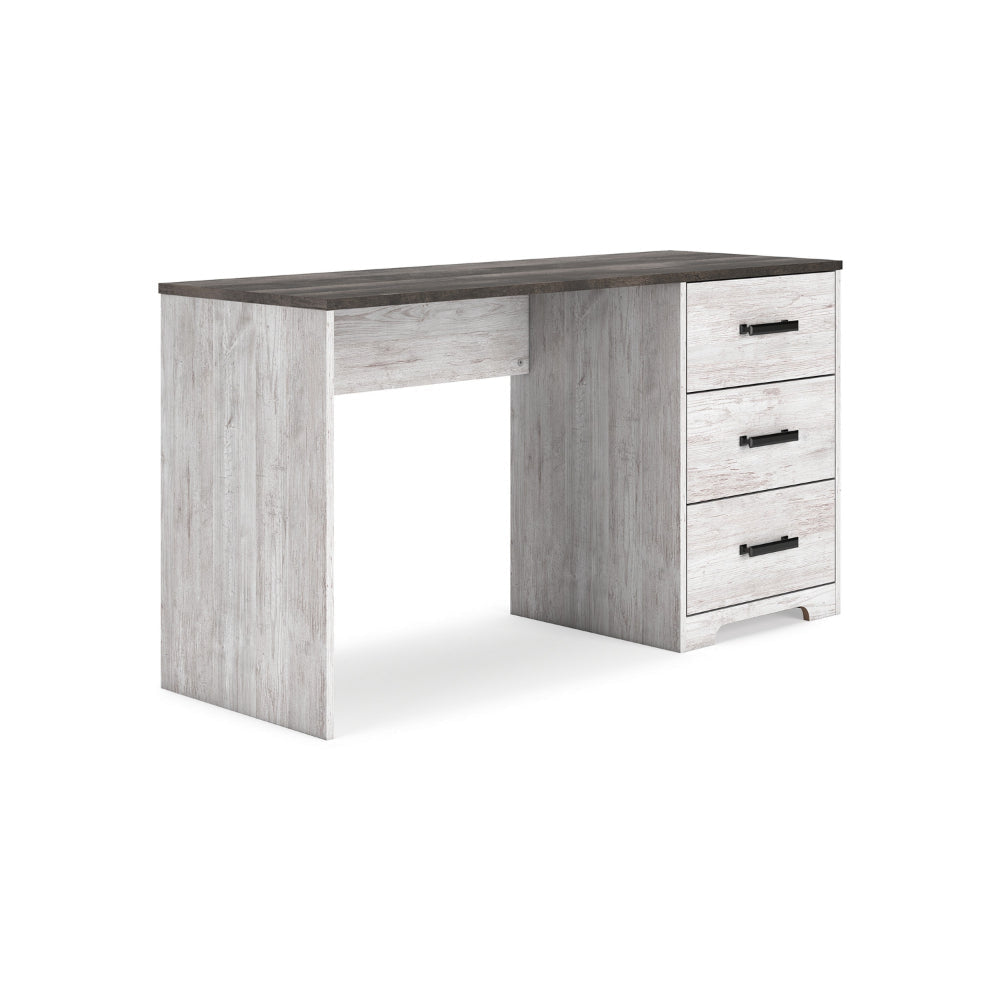 Ashley Shawn Home Office Desk | 54" Rectangular Top w Side Drawers | Gray