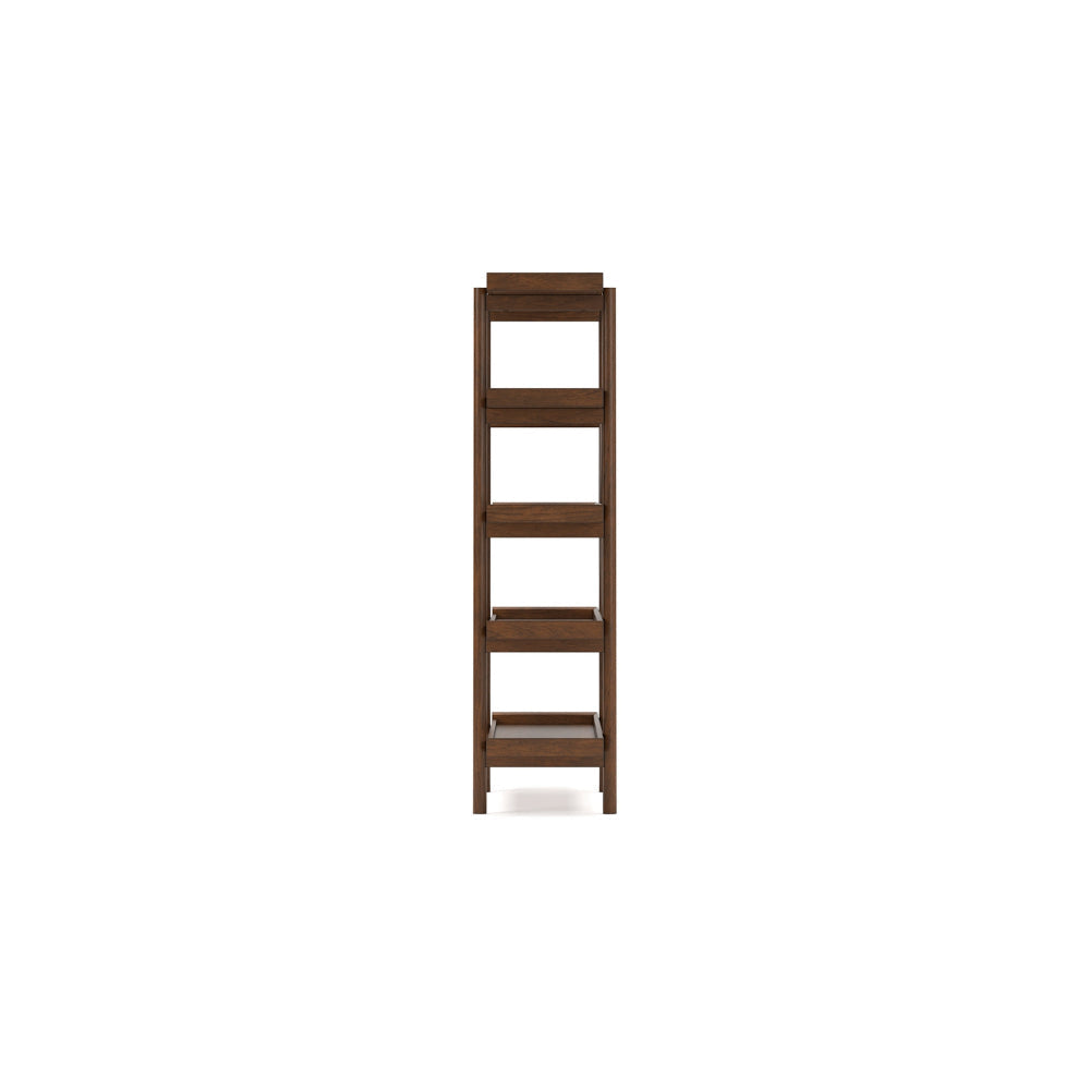 Ashley Jeyn Bookcase | 5 Fixed Display Shelves | 70’’ Natural Brown Wood BM328116