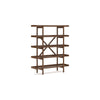Ashley Jeyn Bookcase | 5 Fixed Display Shelves | 70" Natural Brown Wood