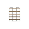 Ashley Tey Bookcase | 5 Display Shelves | Brown Mango Wood | Gray Metal Frame BM328119