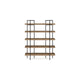 Ashley Tey Bookcase | 5 Display Shelves | Brown Mango Wood | Gray Metal Frame BM328119