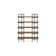 Ashley Tey Bookcase | 5 Display Shelves | Brown Mango Wood | Gray Metal Frame BM328119