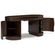 Ashley Jeno Home Office Desk | 2 Half Round Ribbed Doors | Brown Wood 63’’ BM328124