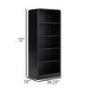 Ashley Robeck Large Bookcase | 5 Display Shelves | Classic 72’’ Black Wood BM328129