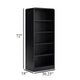 Ashley Robeck Large Bookcase | 5 Display Shelves | Classic 72’’ Black Wood BM328129