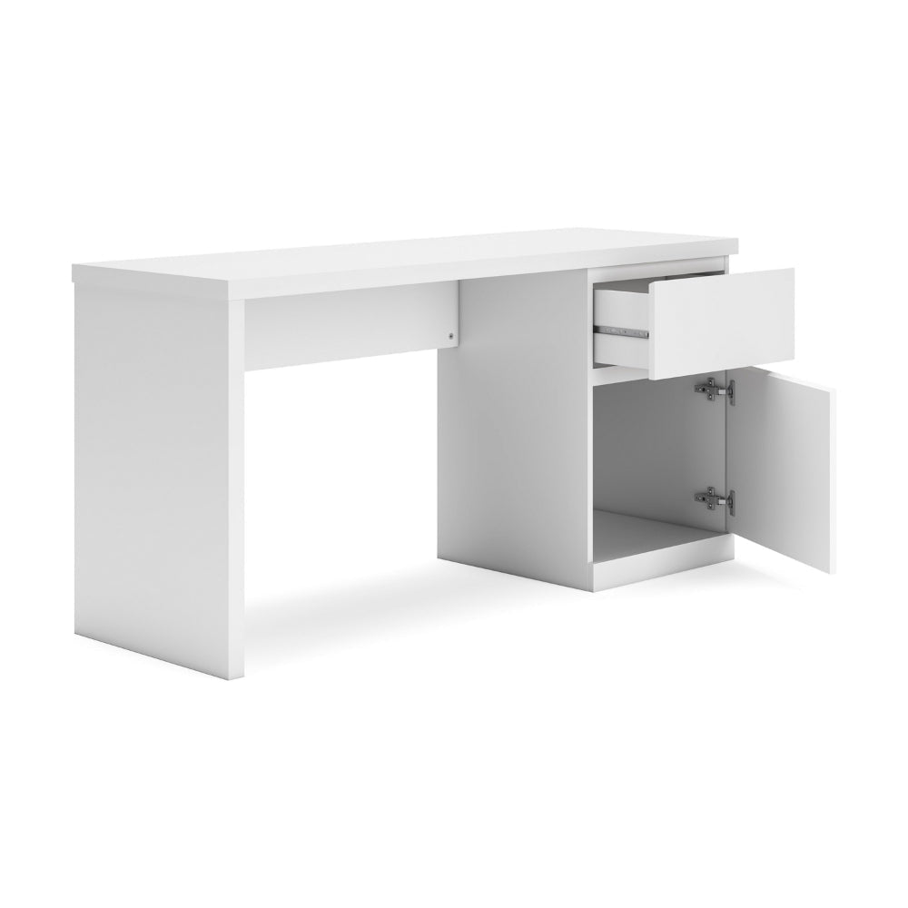 Ashley Onira Home Office Desk | 60’’ Rectangular Top w Drawer | White Wood BM328131